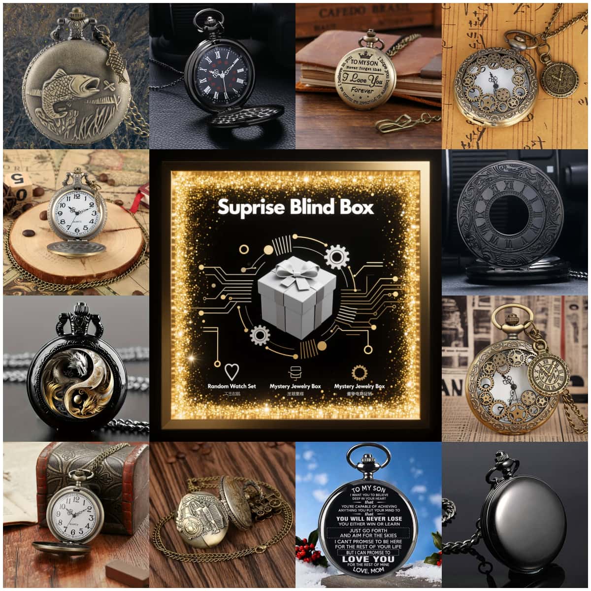 Fashion Women Watches - Montre mystère Surprise, boîte aveugle, mode