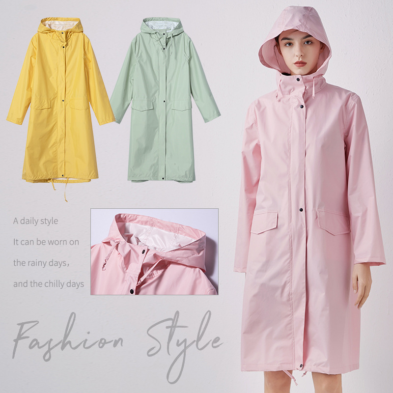 Women'S Fashion Raincoat - Imperméable léger et respirant pour adultes,