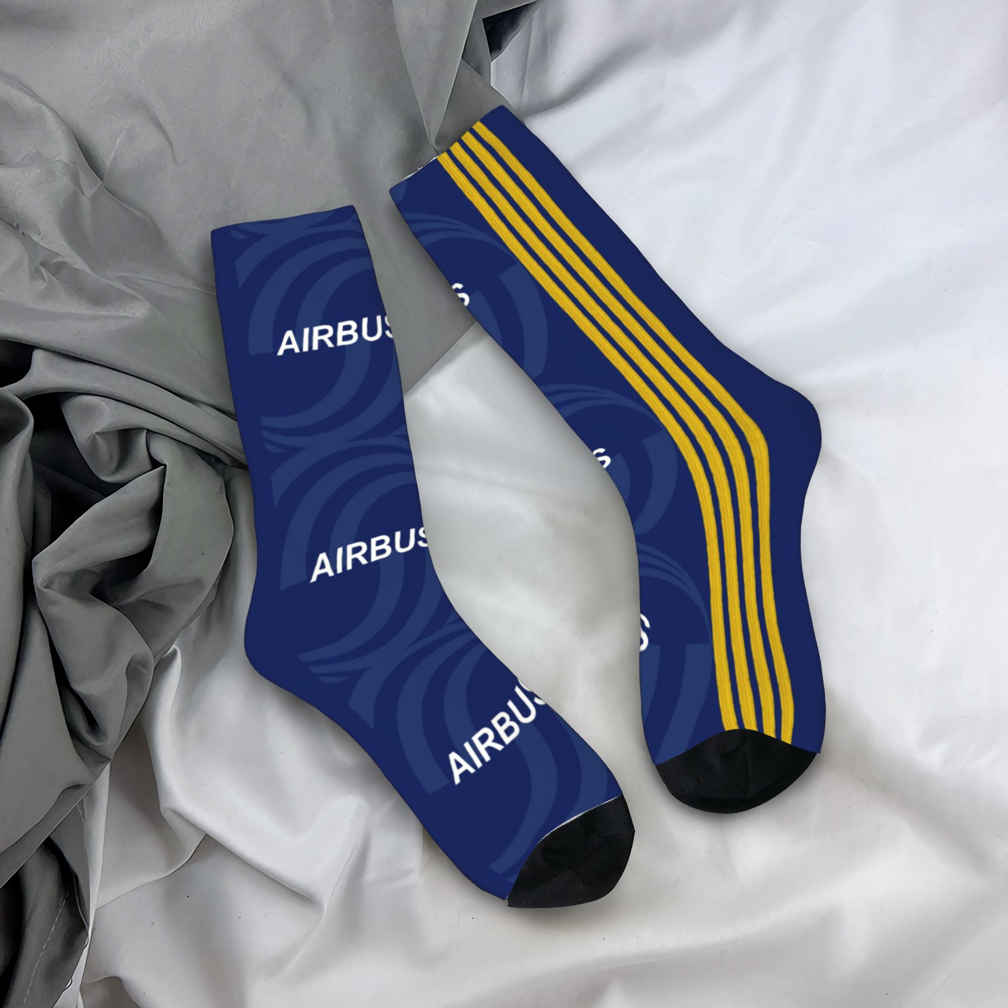 Women Fashion Youtube - Chaussettes personnalisées imprimées pour pilotes d'avion