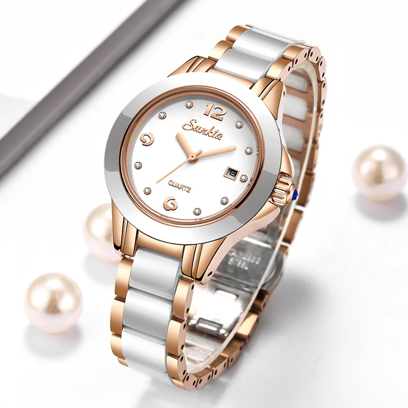 Fashion Women Watches - Sunkta mode Quartz pour Femme Montre