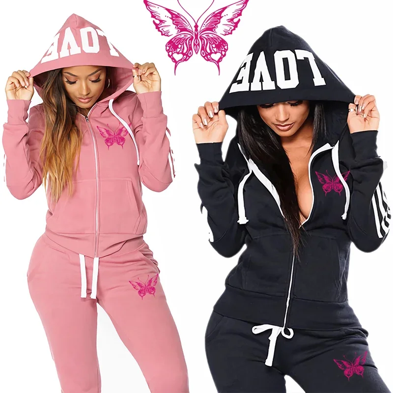 Women'S Fashion Zip Hoodie - Nouvel ensemble tendance 2026 pour femme