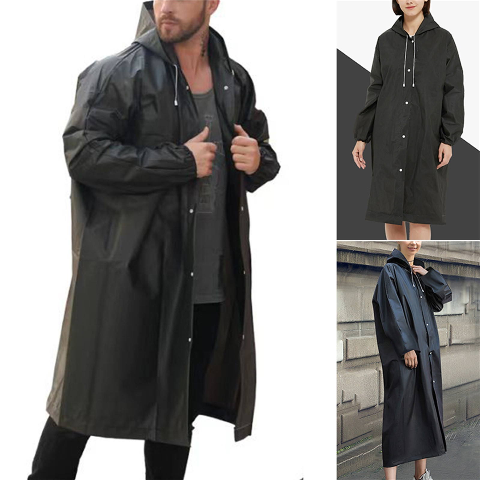 Women'S Fashion Raincoat - Manteau imperméable unisexe pour adultes, mode