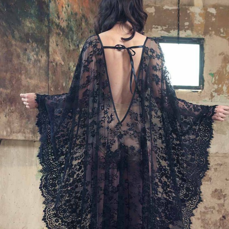 Robe longue ample en dentelle  - Women Fashion Photoshoot avis et prix