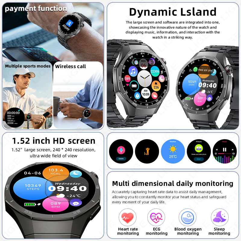 Montre connectée LIGE ECG pour - Women Fashion Week 2026 avis et prix