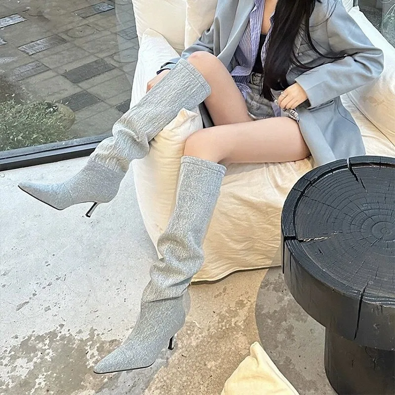 Bottines plissées à talons hau - Women Fashion Youtube avis et prix
