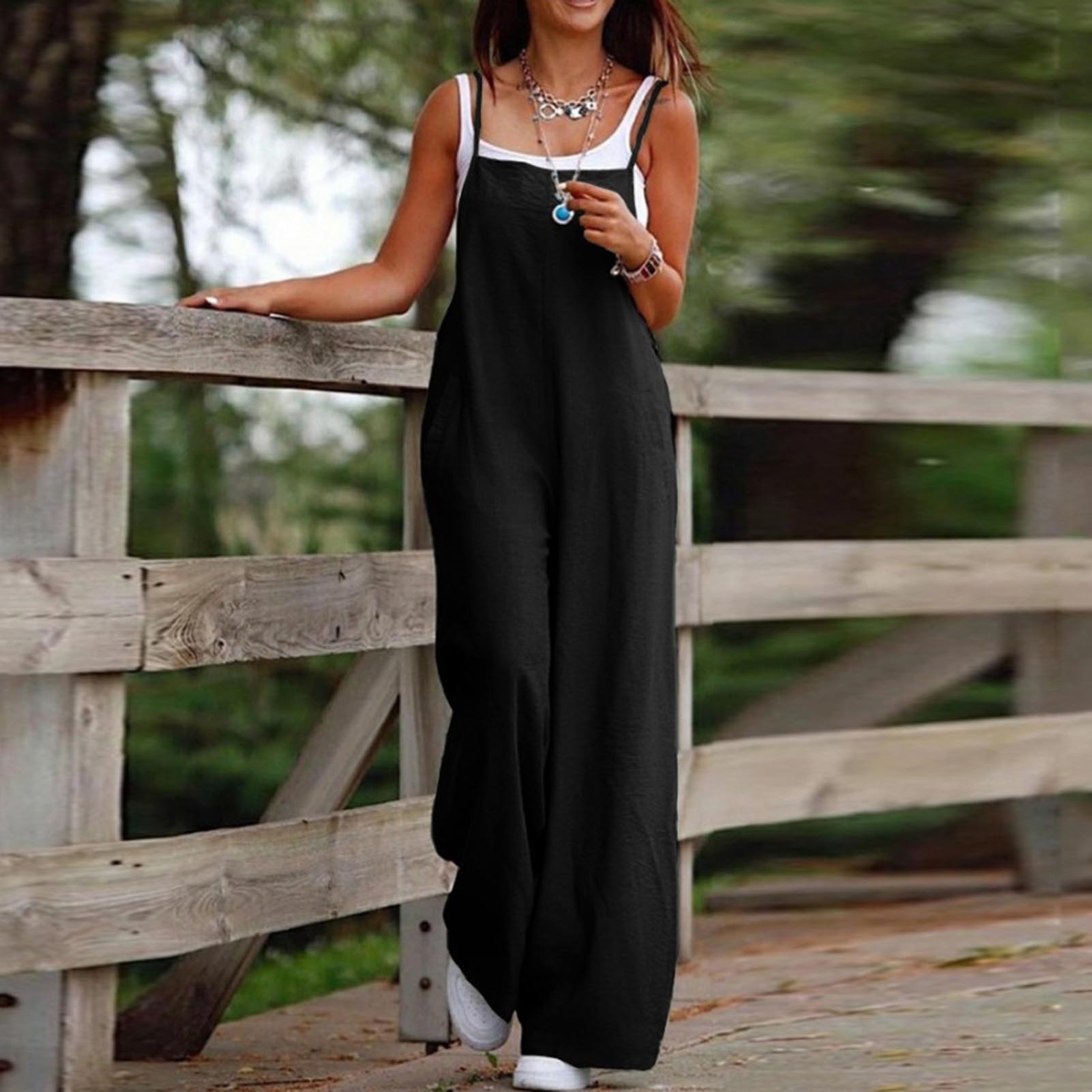 Combinaison longue Spaghetti e - Women'S Fashion Overalls avis et prix