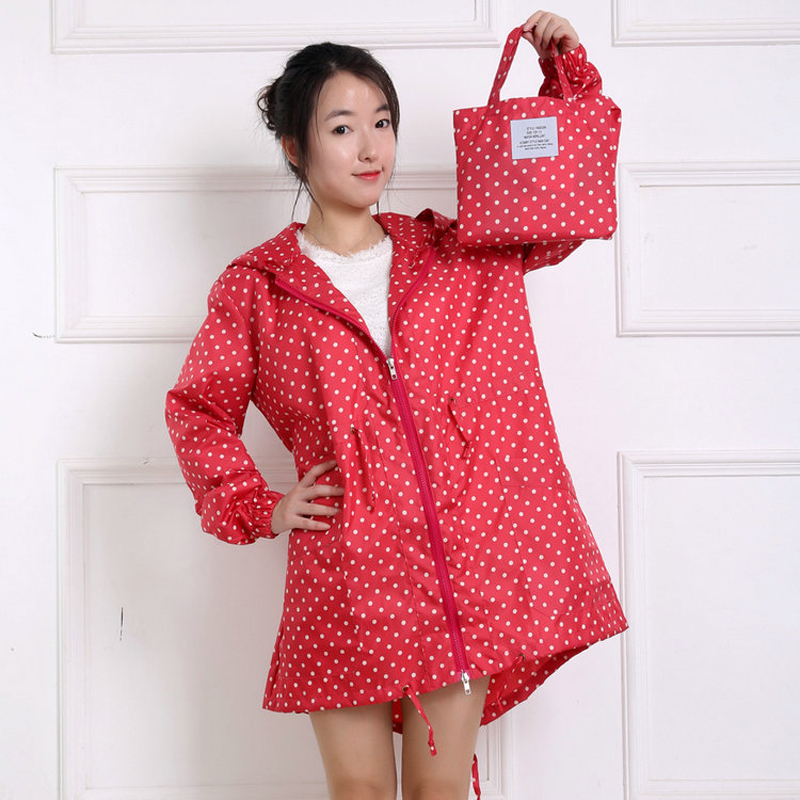 Imperméable imprimé à pois pou - Women'S Fashion Raincoat avis et prix