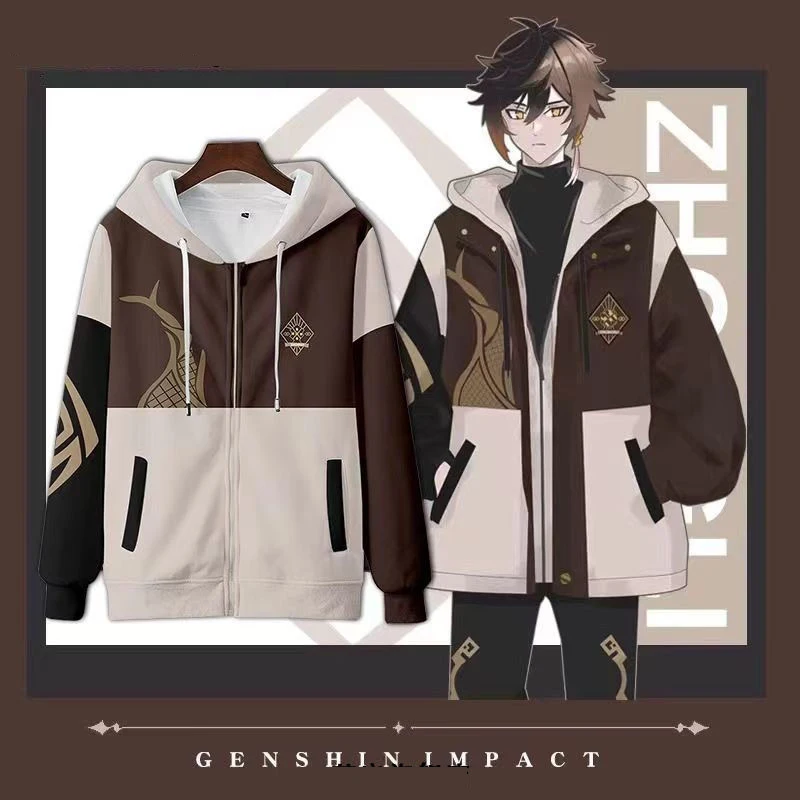 Genshin Impact Zhongmovies 3D  - Women'S Fashion Zip Hoodie avis et prix