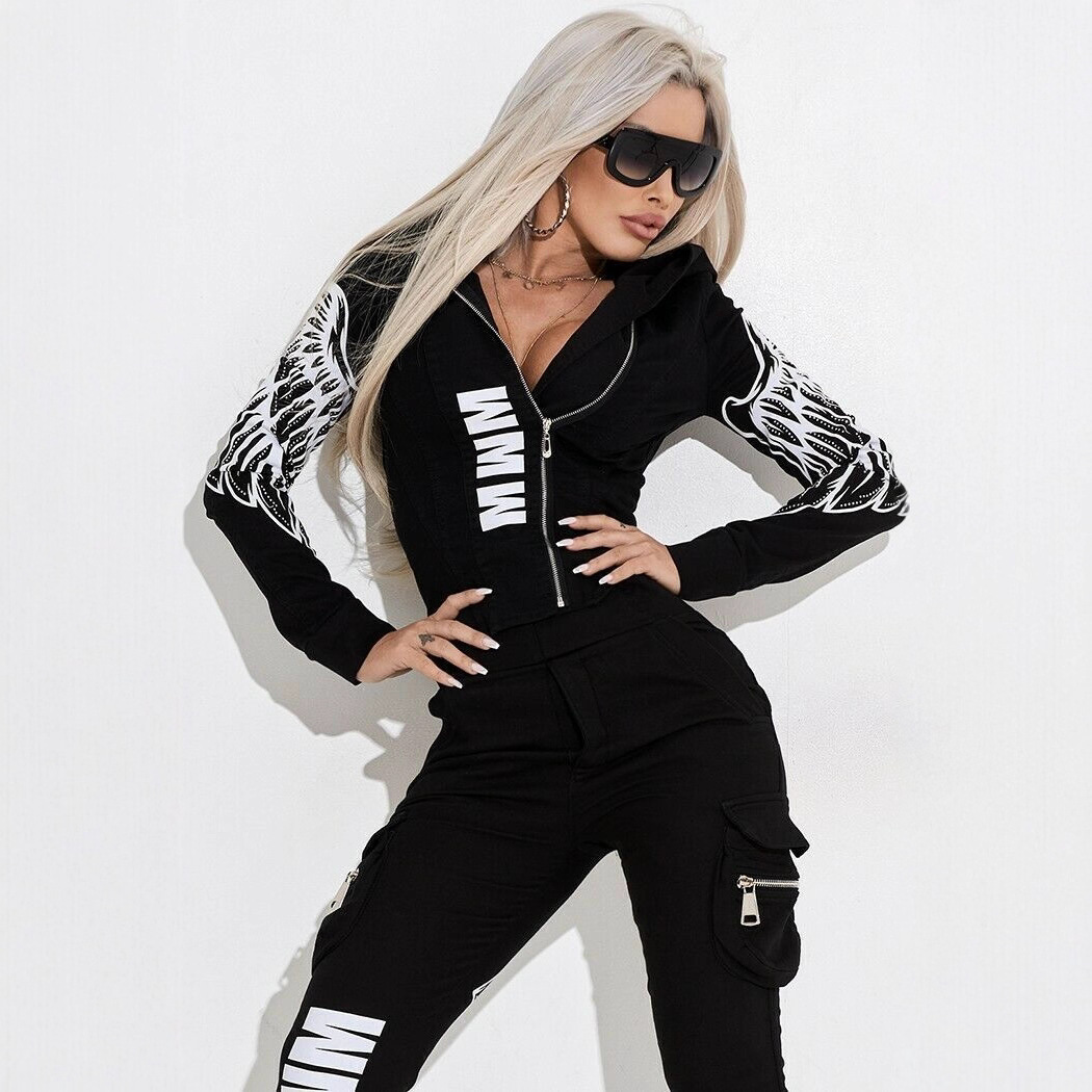 Ensemble de survêtement tendan - Women'S Fashion Zip Hoodie avis et prix