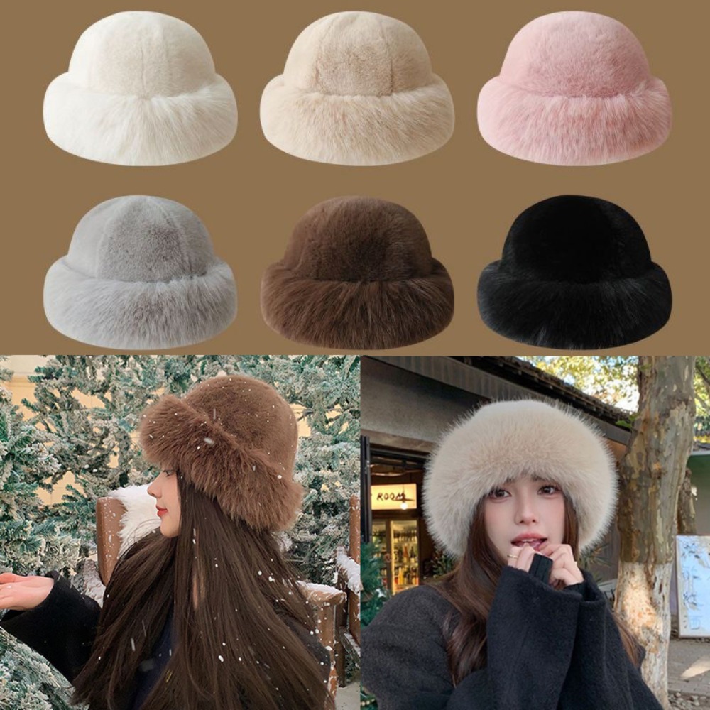 Nouveau Chapeau Bob en Fourrur - Bucket Hat Women avis et prix