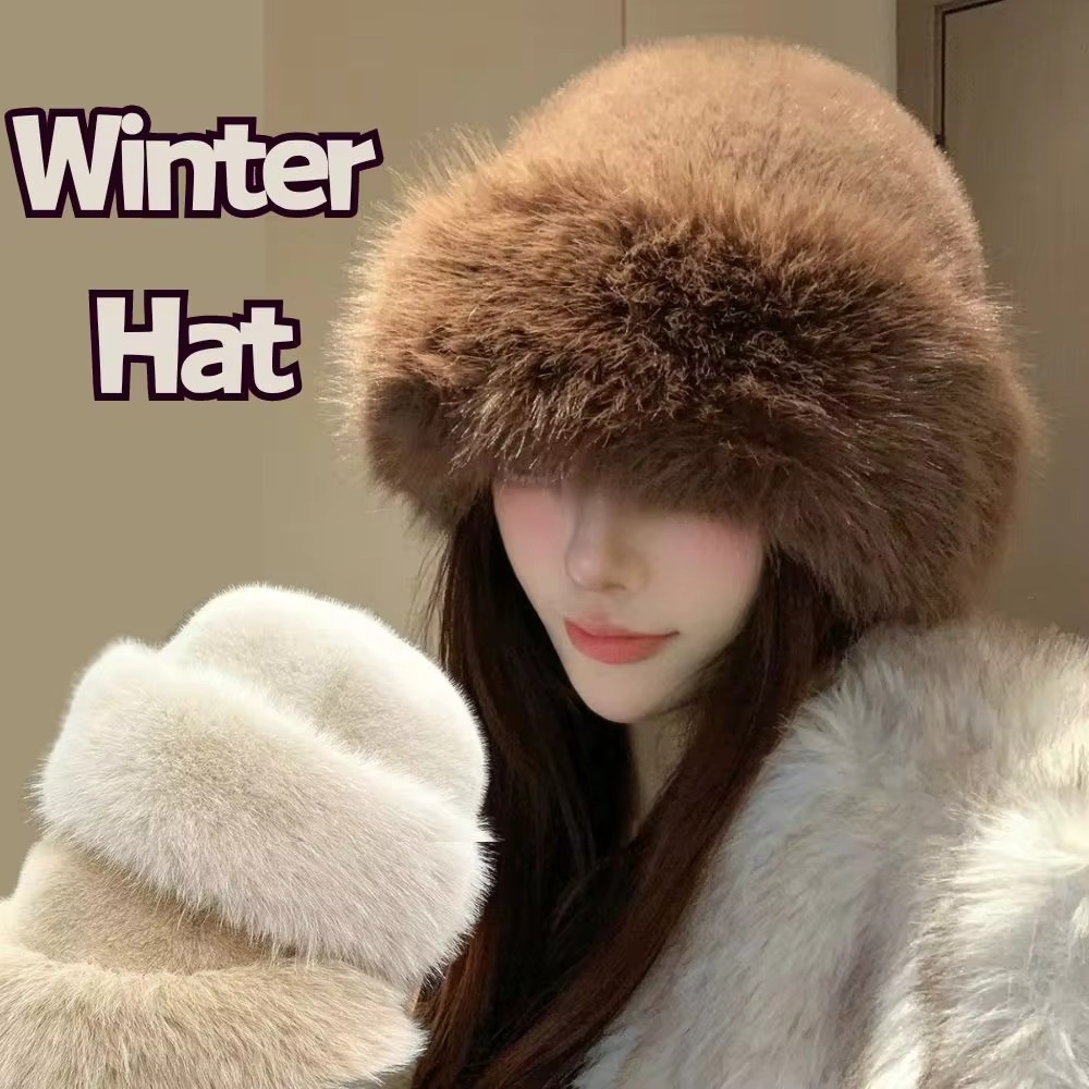 Nouveau Chapeau Bob en Fourrur - Bucket Hat Women avis et prix