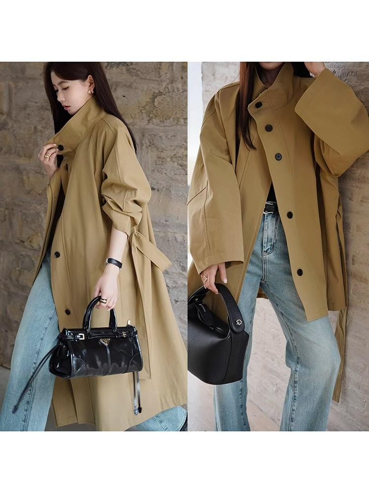 Trench marron pour femmes, imp - Women'S Fashion Raincoat avis et prix