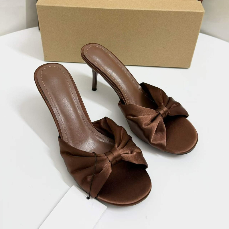 Mules à talons hauts en satin  - Slip Dress Satin avis et prix