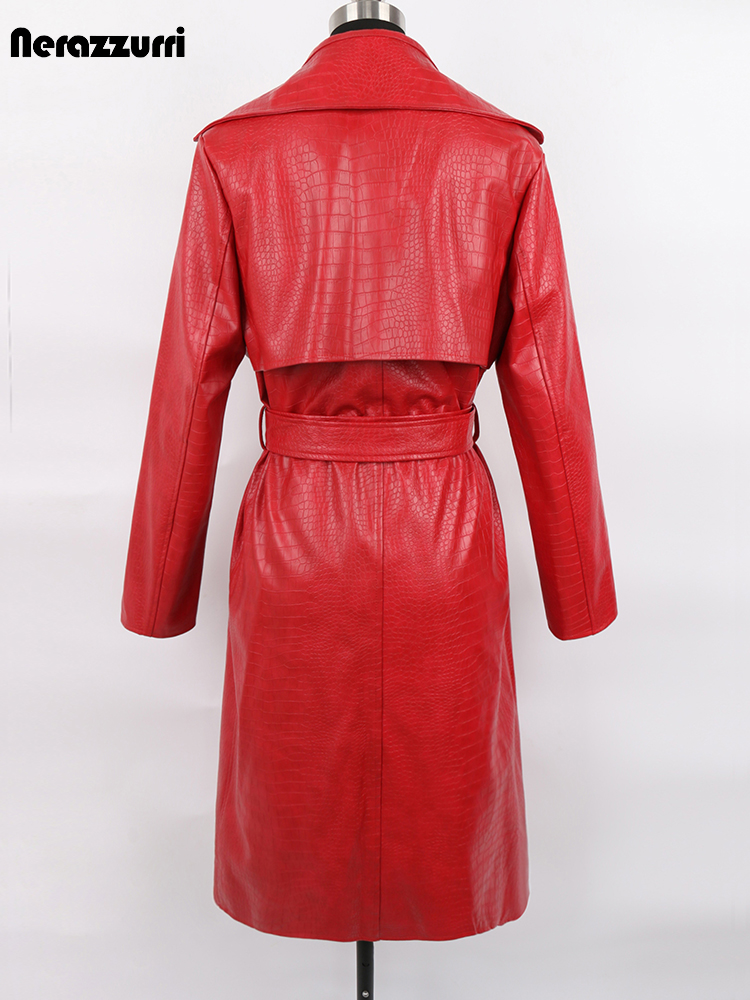 Nerazzurri-Manteau long en cui - Women'S Fashion Raincoat avis et prix
