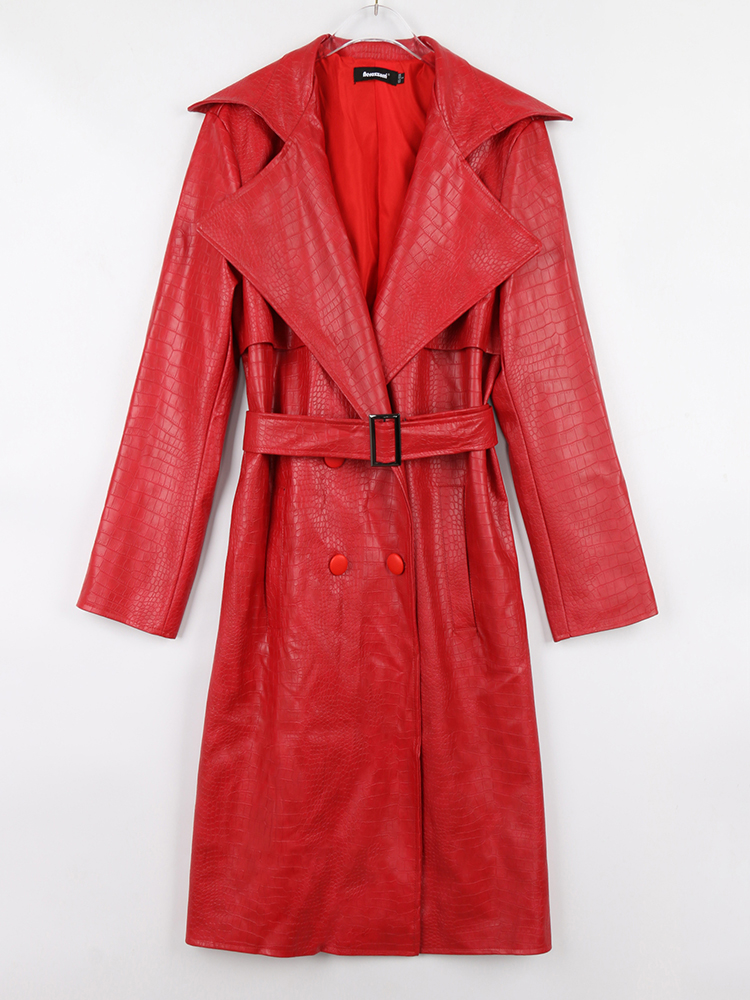 Nerazzurri-Manteau long en cui - Women'S Fashion Raincoat avis et prix