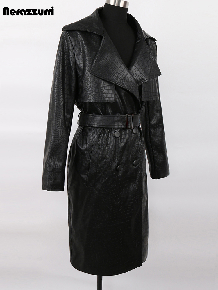 Nerazzurri-Manteau long en cui - Women'S Fashion Raincoat avis et prix