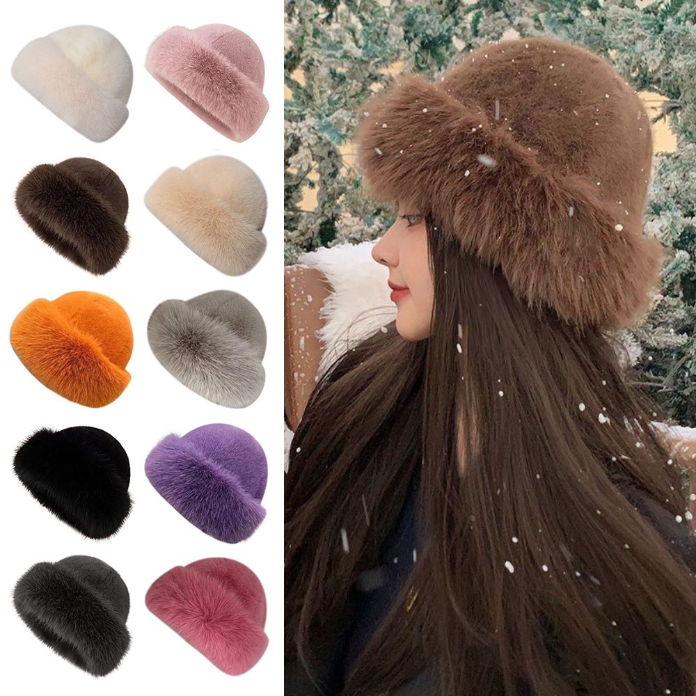Nouveau chapeau d'hiver en fou - Bucket Hat Women avis et prix