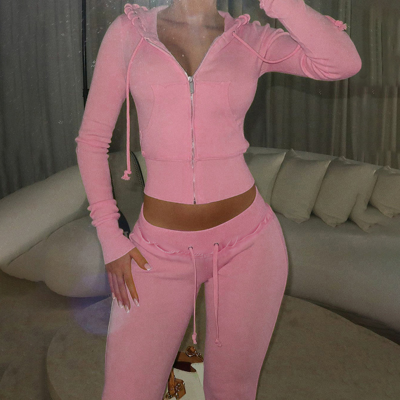Ensemble de salon deux pièces  - Women'S Fashion Zip Hoodie avis et prix