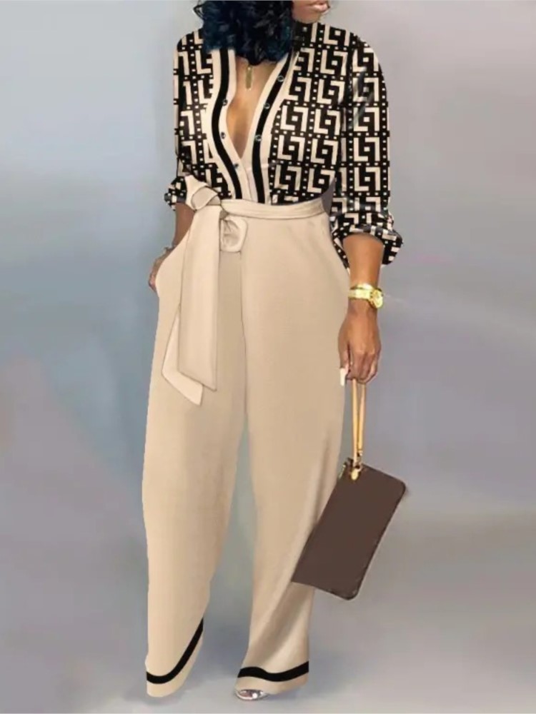 Femmes mode lettre imprimer à  - Women'S Fashion Overalls avis et prix