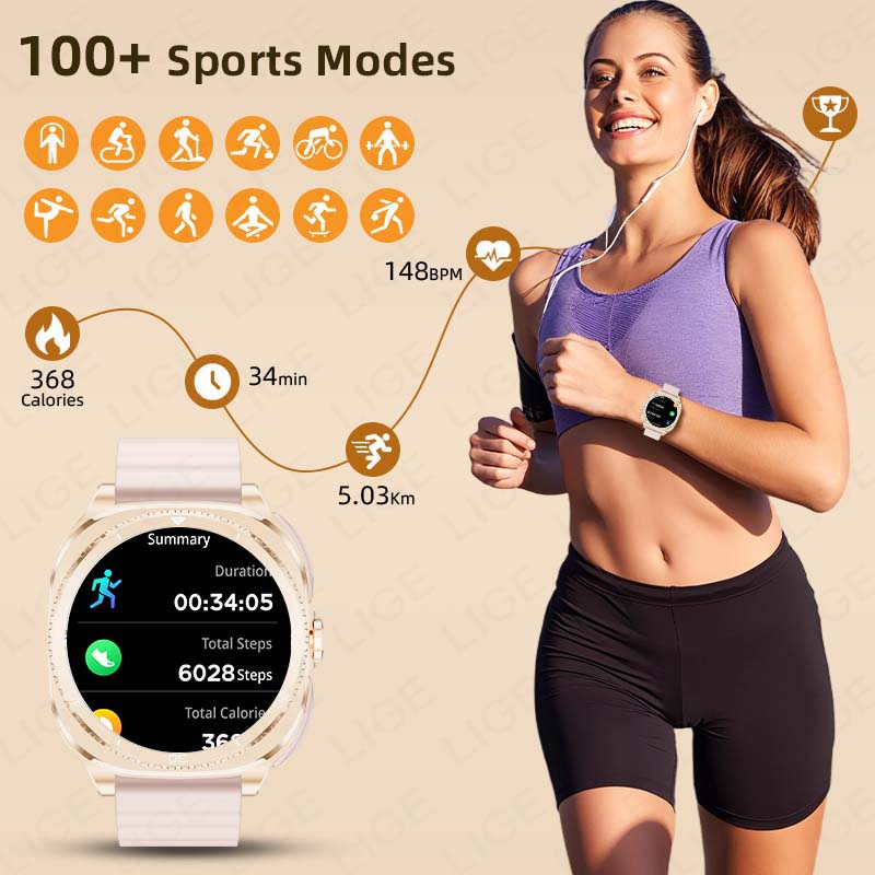 Montre connectée LIGE 2-en-1 a - Women Fashion Week 2026 avis et prix