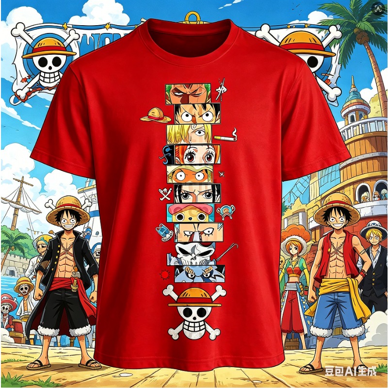 T-shirt vintage en coton impri - Straw Hat Summer avis et prix