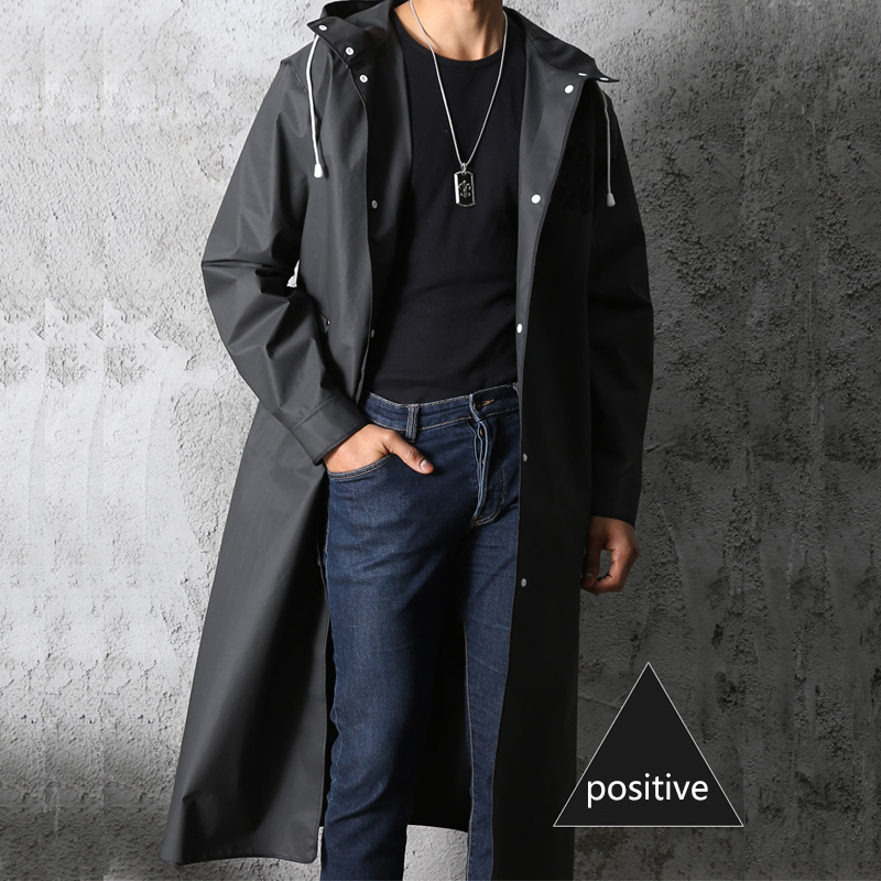 Noir mode adulte imperméable L - Women'S Fashion Raincoat avis et prix