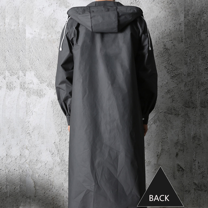 Noir mode adulte imperméable L - Women'S Fashion Raincoat avis et prix