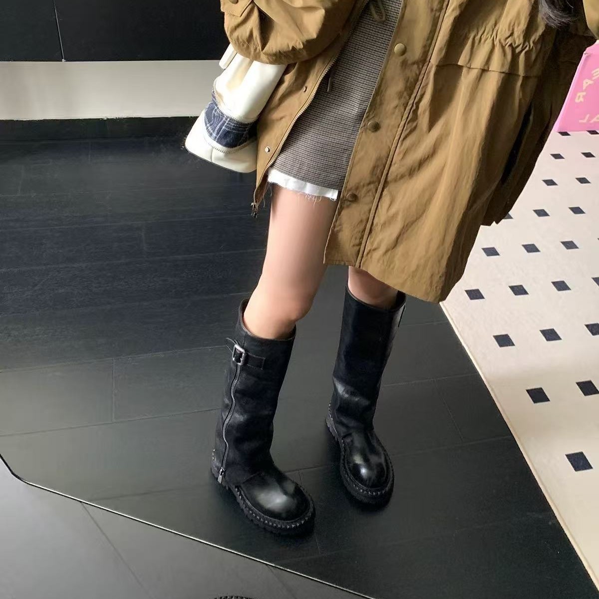 Femmes bottes semelle épaisse  - Women Fashion Youtube avis et prix