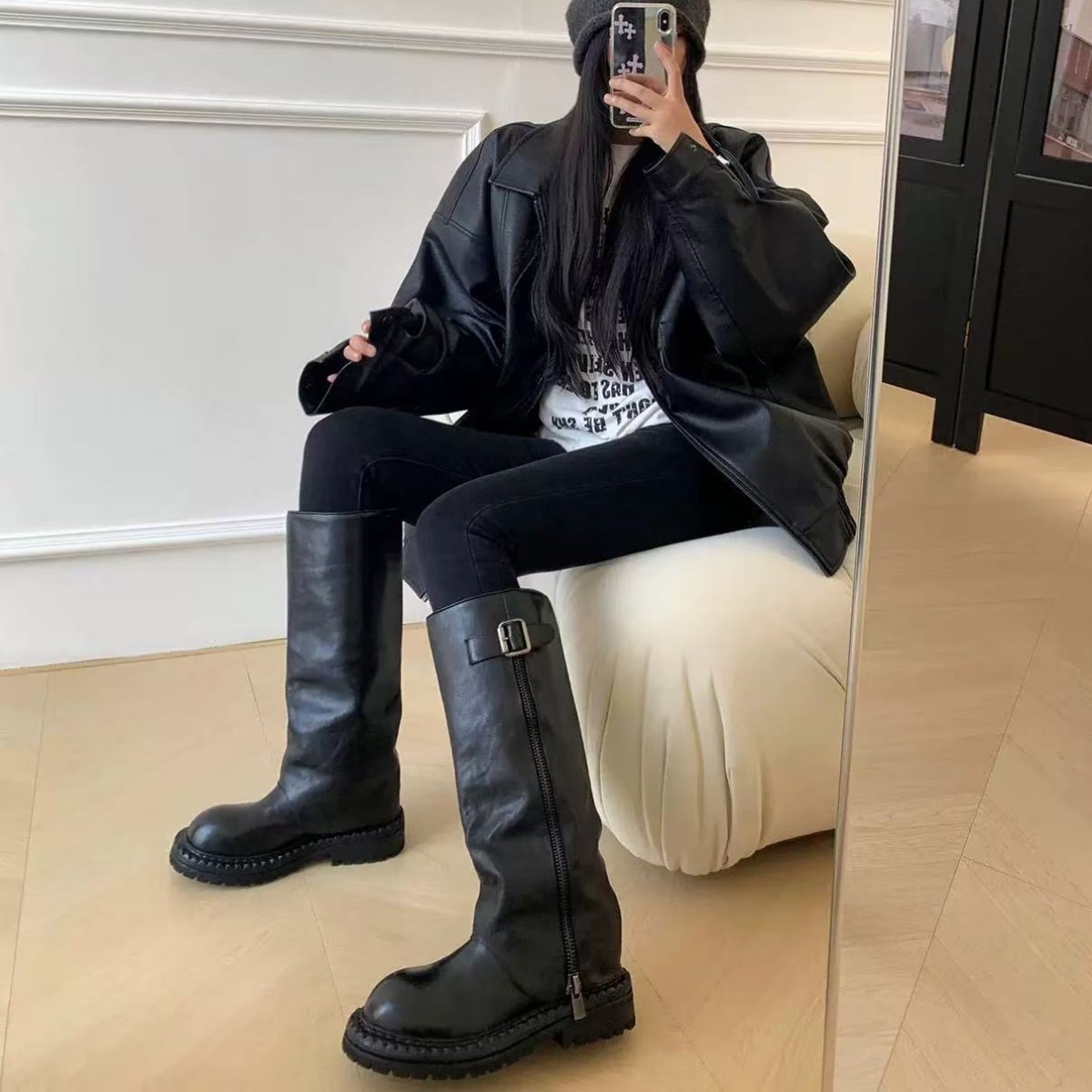 Femmes bottes semelle épaisse  - Women Fashion Youtube avis et prix